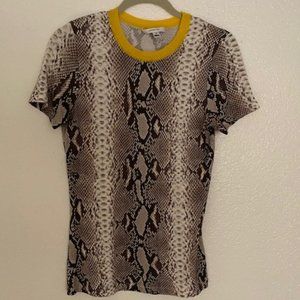 CARVEN Snake Skin Print Top size M